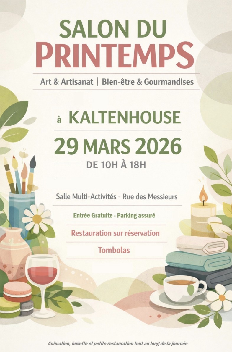 Salon du printemps Kaltenhouse Xavière l'Aventurière 2026